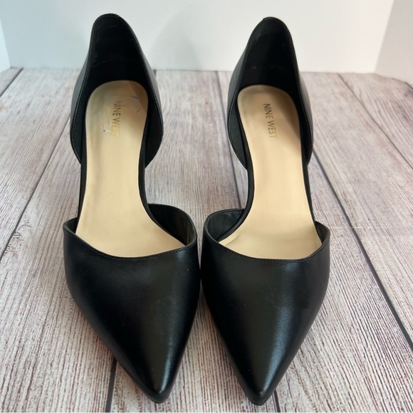 Nine West Black Heels Shoes 9.5 - Picture 2 of 6